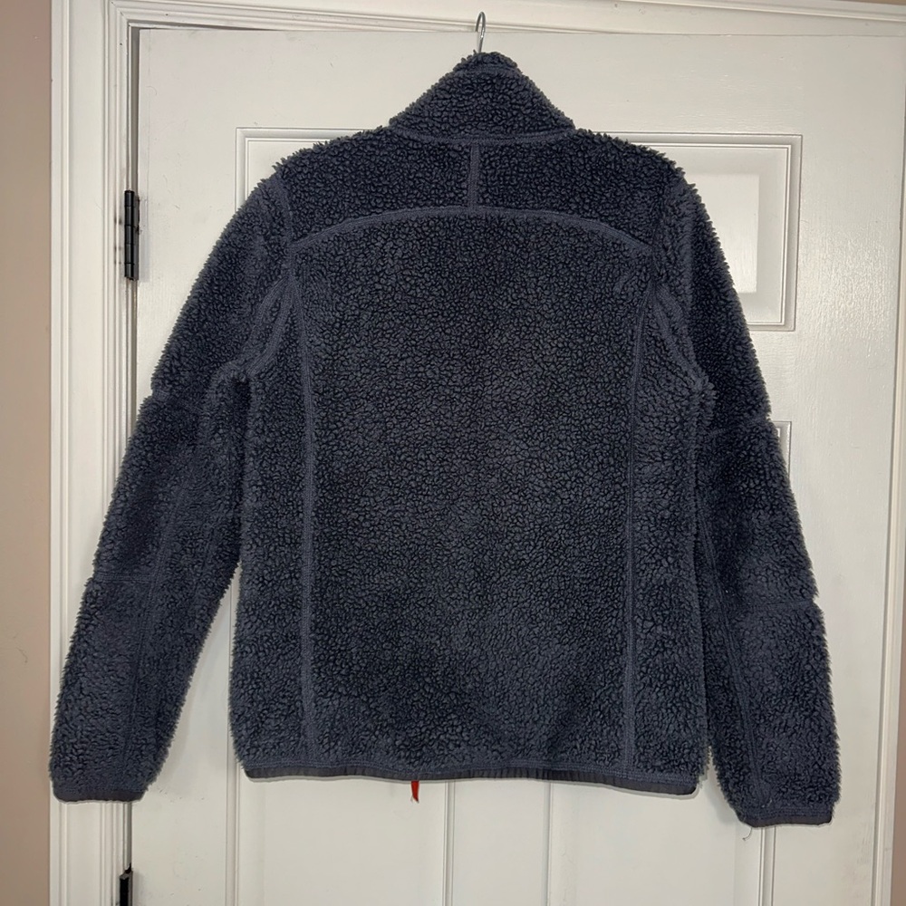 Vintage L.L. Bean Sherpa Jacket with Orange Accents - Picture 5 of 5